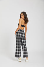 Pants checkered - black