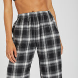 Pants checkered - black