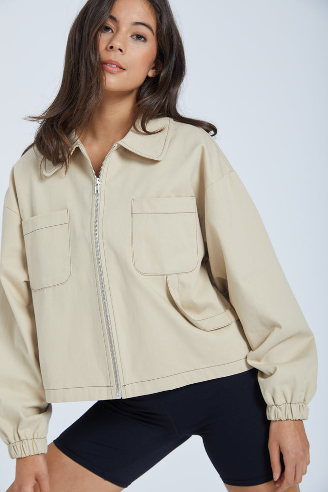 Jacket with closet - beige